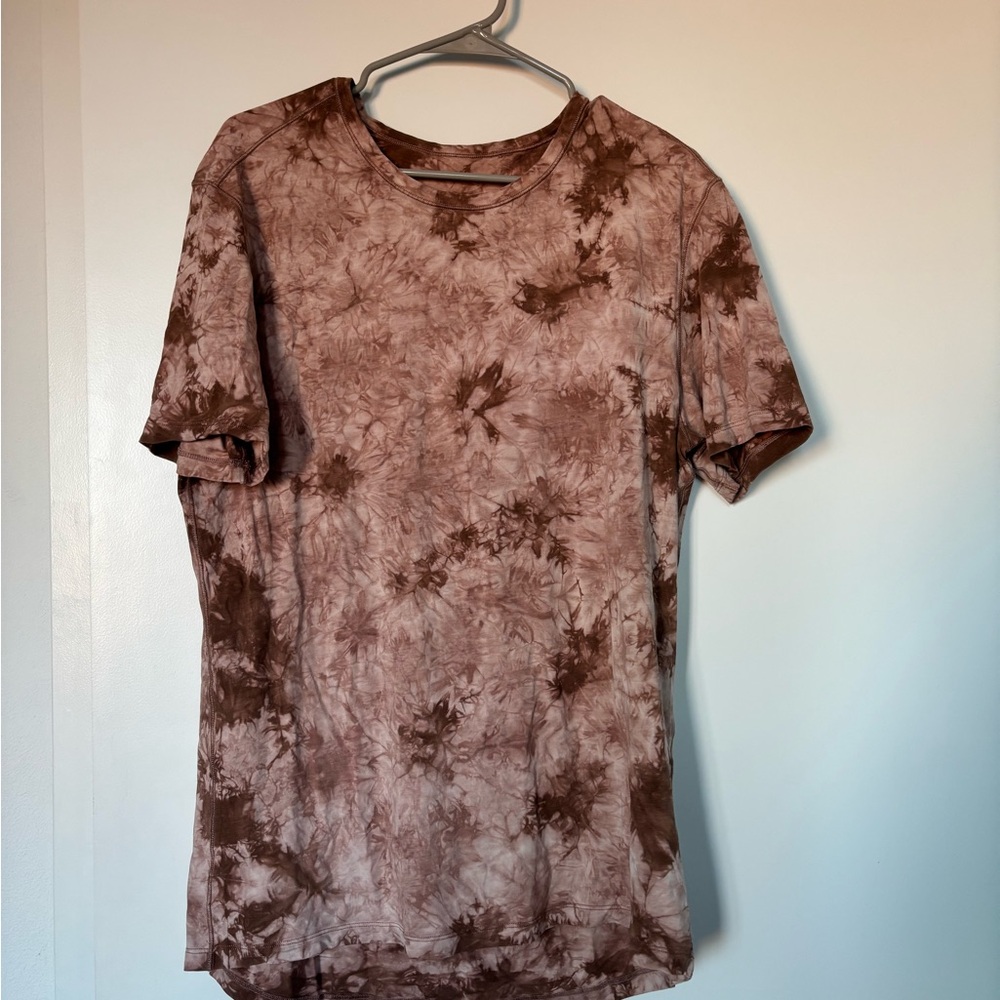 lululemon athletica Brown Tie-Dye Short Sleeve Tee